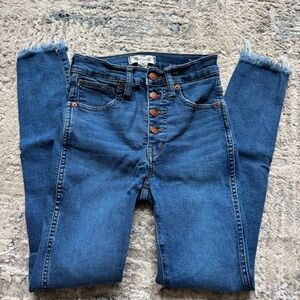 Madewell High Rise Blue Jeans Slim Fit